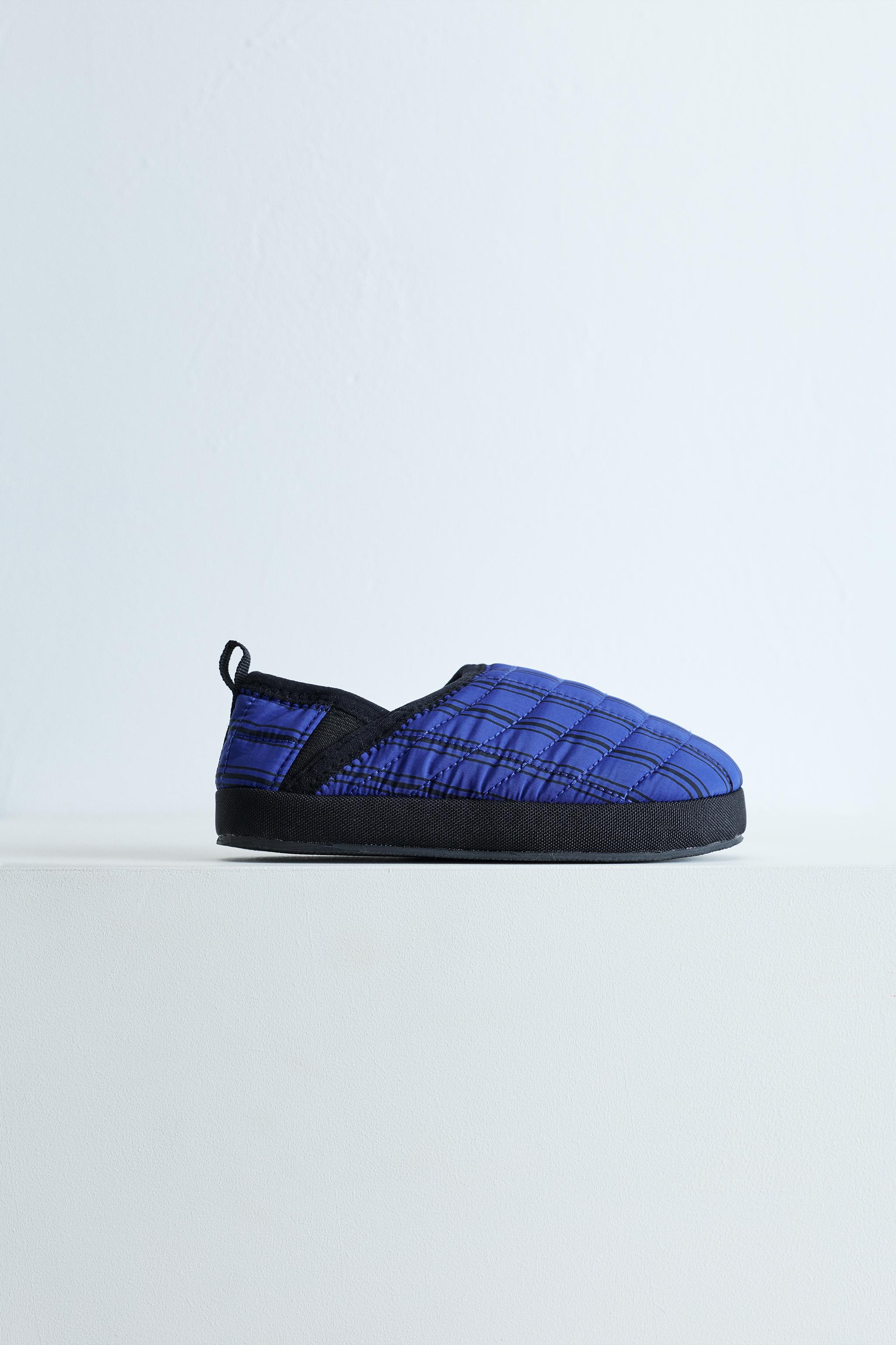 PLAID SLIPPERS